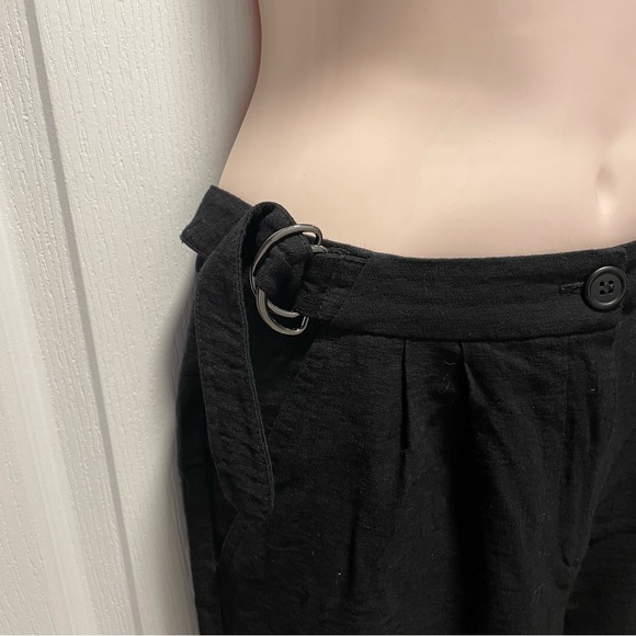🌸3 for $20 TOPSHOP Black Linen Pants Size M - Picture 10 of 15